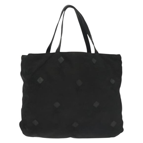 PRADA Hand Bag Nylon Black Silver - Picture 3 of 13